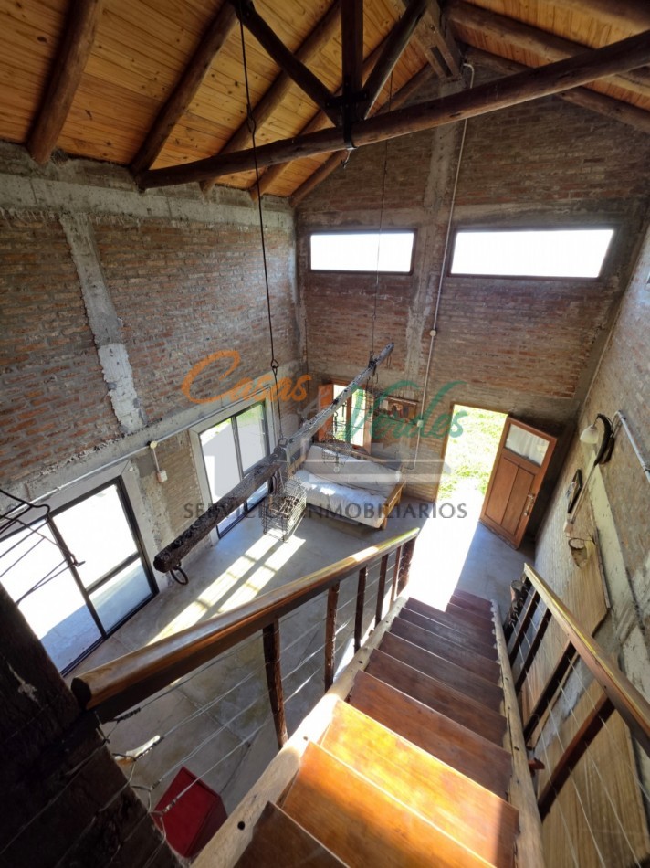 Casa en Alquiler - Los Algarrobos, 1 dorm, 1 baño, pileta, amplio parque, seguridad, naturaleza