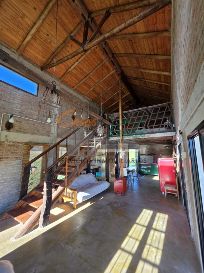 Casa en Alquiler - Los Algarrobos, 1 dorm, 1 baño, pileta, amplio parque, seguridad, naturaleza