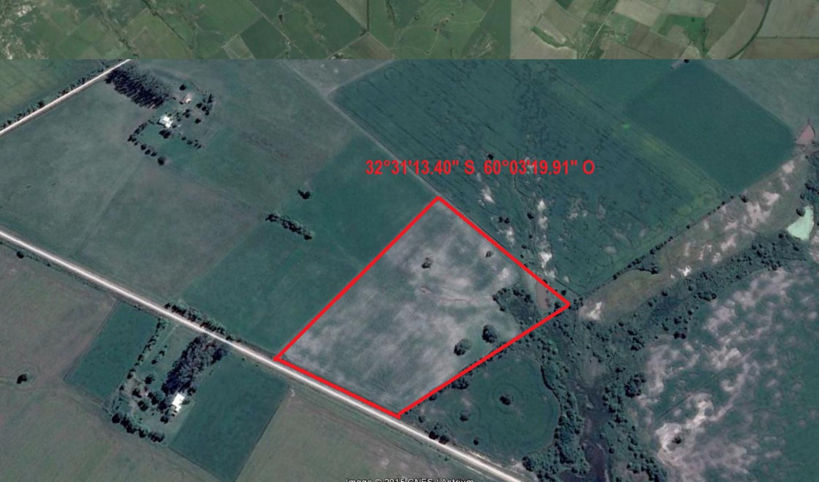 CAMPO 7 has, en Antelo, sobra camino principal, ideal proyecto agropecuario, ganadero, haras, huertas, etc. SIN MEJORAS.-