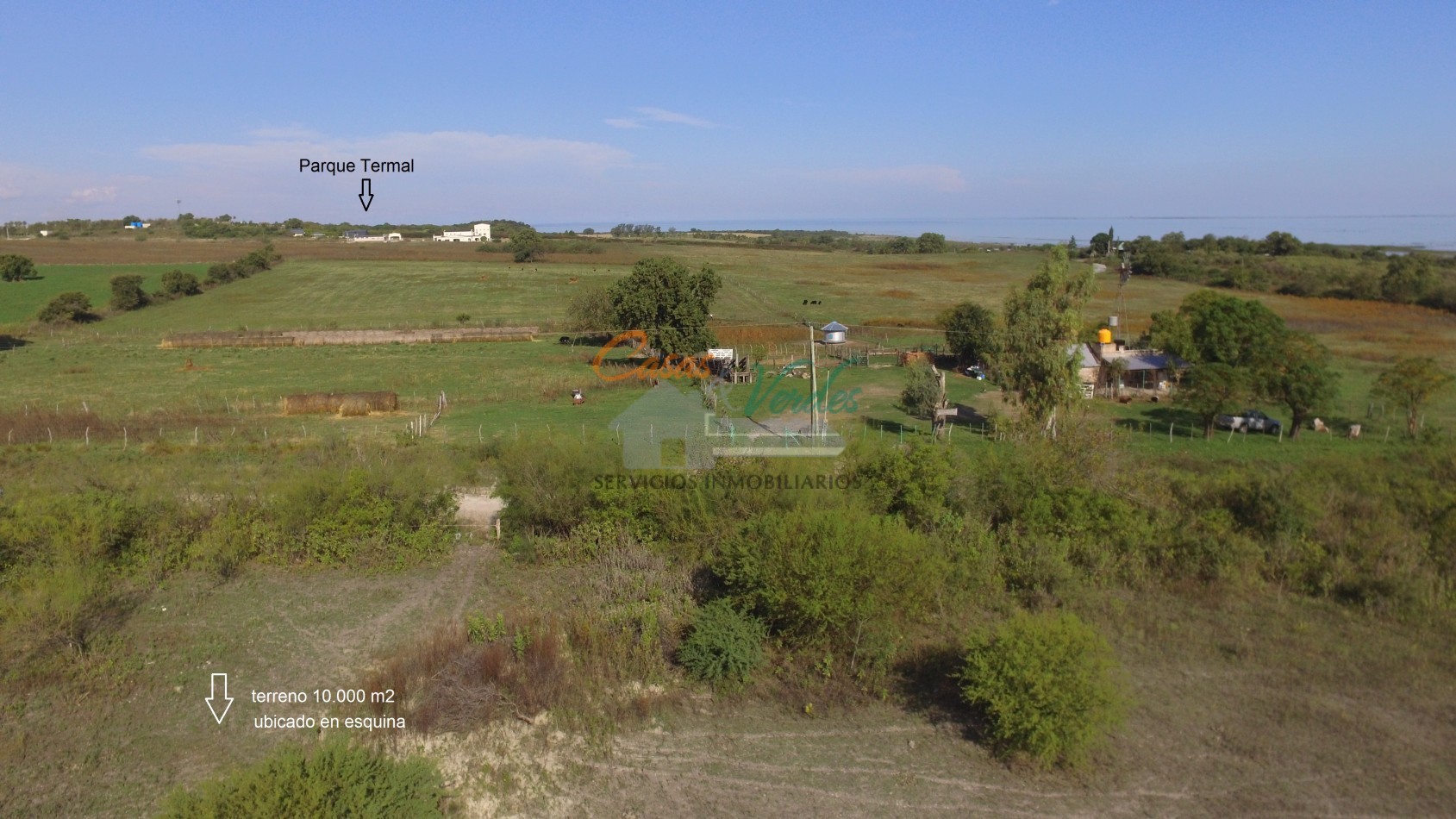 VENTA terreno en ESQUINA en altura, 1ha. zona termas, 