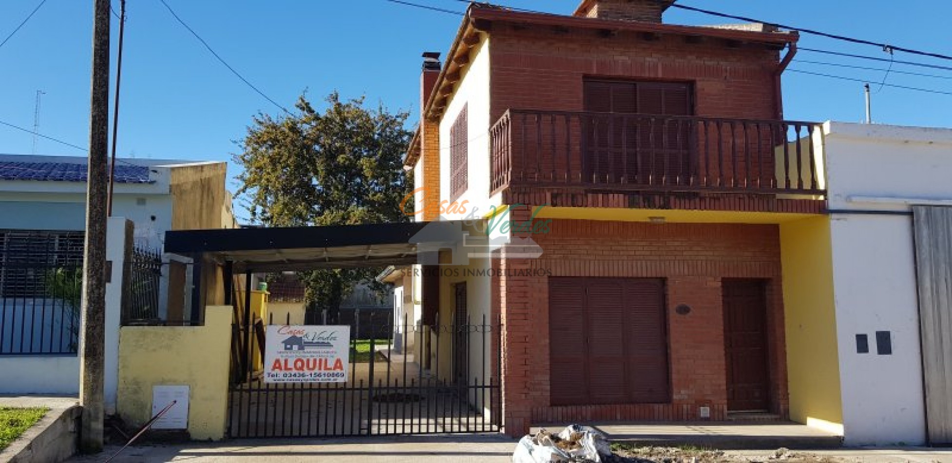 ALQUILER, Entre Rios, Victoria, casa 3 dorm, 2 baños, amplio Patio, cochera